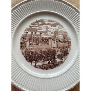 Wedgwood Plate Old London Views- The Tower of London, 1941- 1st Edition